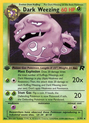 Pokemon TCG - Team Rocket - Dark Weezing - 31/82 - Unlimited