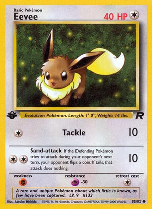 Pokemon TCG - Team Rocket - Eevee - 55/82 - Unlimited