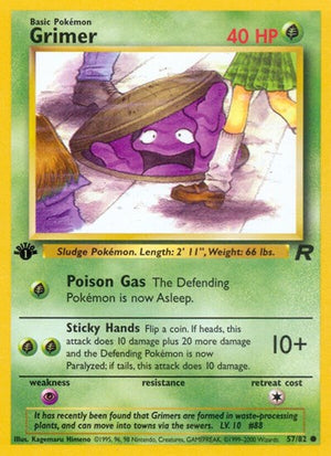 Pokemon TCG - Team Rocket - Grimer - 57/82 - 1st Edition