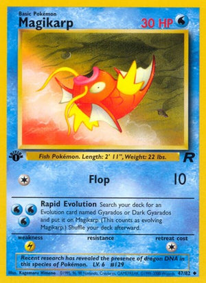 Pokemon TCG - Team Rocket - Magikarp - 47/82 - 1st Edition
