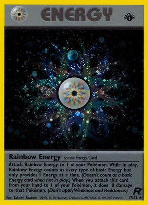 Pokemon TCG - Team Rocket - Rainbow Energy - 17/82 - Unlimited Holofoil