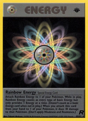 Pokemon TCG - Team Rocket - Rainbow Energy - 80/82 - 1st Edition