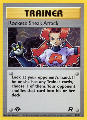 Pokemon TCG - Team Rocket - Rocket's Sneak Attack - 72/82 - 1st Edition