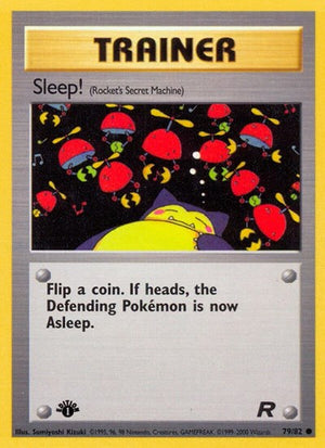 Pokemon TCG - Team Rocket - Sleep! - 79/82 - 1st Edition