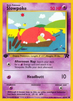 Pokemon TCG - Team Rocket - Slowpoke - 67/82 - Unlimited