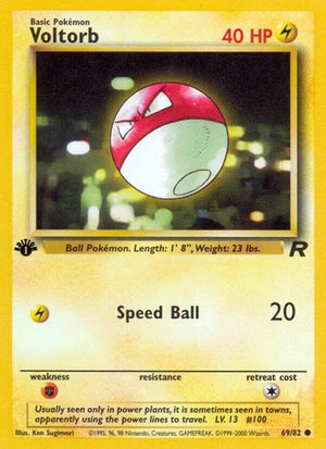 Pokemon TCG - Team Rocket - Voltorb - 69/82 - Unlimited