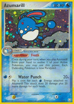 Pokemon TCG - EX Team Rocket Returns - Azumarill - 1/109 - Reverse Holofoil
