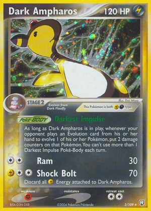 Pokemon TCG - EX Team Rocket Returns - Dark Ampharos - 2/109 - Holofoil