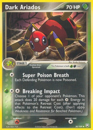 Pokemon TCG - EX Team Rocket Returns - Dark Ariados - 30/109 - Reverse Holofoil