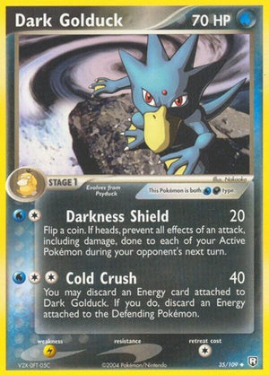 Pokemon TCG - EX Team Rocket Returns - Dark Golduck - 35/109 - Reverse Holofoil