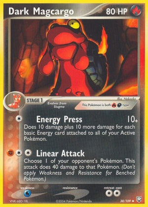 Pokemon TCG - EX Team Rocket Returns - Dark Magcargo - 38/109
