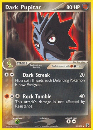 Pokemon TCG - EX Team Rocket Returns - Dark Pupitar - 41/109