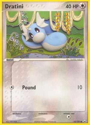Pokemon TCG - EX Team Rocket Returns - Dratini - 52/109 - Reverse Holofoil