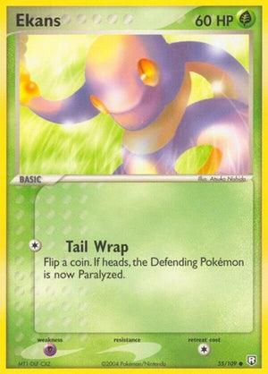 Pokemon TCG - EX Team Rocket Returns - Ekans - 55/109 - Reverse Holofoil