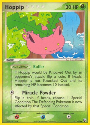 Pokemon TCG - EX Team Rocket Returns - Hoppip - 57/109 - Reverse Holofoil