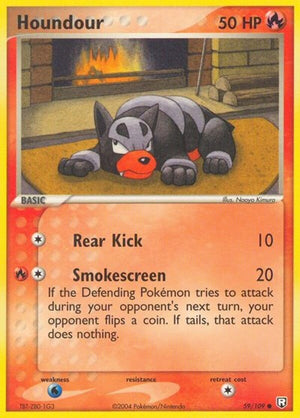 Pokemon TCG - EX Team Rocket Returns - Houndour - 59/109