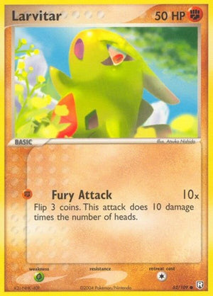 Pokemon TCG - EX Team Rocket Returns - Larvitar - 62/109 - Reverse Holofoil