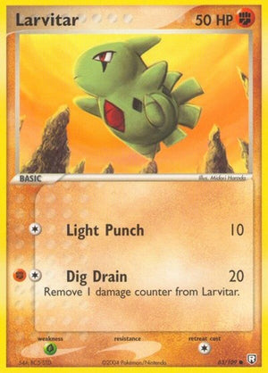 Pokemon TCG - EX Team Rocket Returns - Larvitar - 63/109