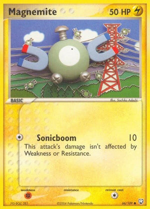 Pokemon TCG - EX Team Rocket Returns - Magnemite - 66/109 - Reverse Holofoil