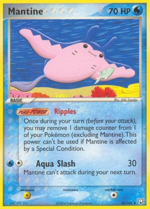 Pokemon TCG - EX Team Rocket Returns - Mantine - 45/109