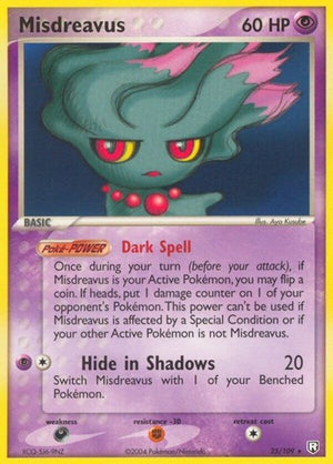 Pokemon TCG - EX Team Rocket Returns - Misdreavus - 25/109