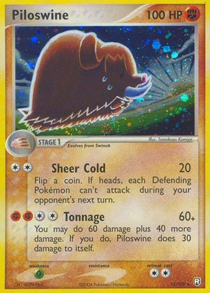 Pokemon TCG - EX Team Rocket Returns - Piloswine - 13/109 - Reverse Holofoil