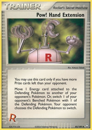 Pokemon TCG - EX Team Rocket Returns - Pow! Hand Extension - 85/109 - Reverse Holofoil