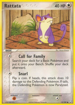 Pokemon TCG - EX Team Rocket Returns - Rattata - 72/109