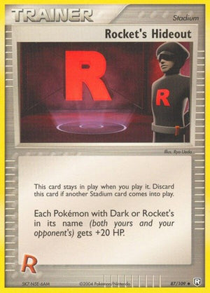Pokemon TCG - EX Team Rocket Returns - Rocket's Hideout - 87/109