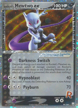 Pokemon TCG - EX Team Rocket Returns - Rocket's Mewtwo ex - 99/109 - Holofoil
