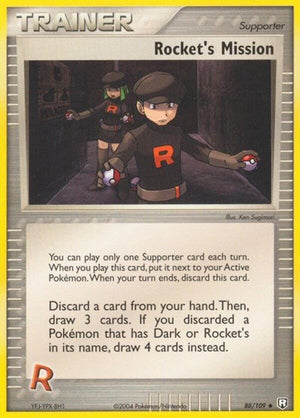Pokemon TCG - EX Team Rocket Returns - Rocket's Mission - 88/109 - Reverse Holofoil
