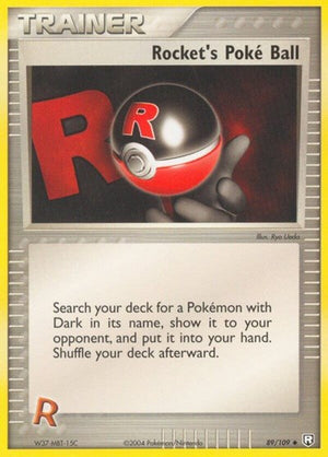 Pokemon TCG - EX Team Rocket Returns - Rocket's Poke Ball - 89/109 - Reverse Holofoil