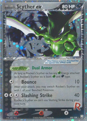 Pokemon TCG - EX Team Rocket Returns - Rocket's Scyther ex - 102/109