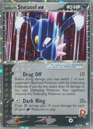 Pokemon TCG - EX Team Rocket Returns - Rocket's Sneasel ex - 103/109 - Holofoil