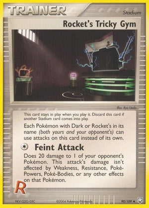 Pokemon TCG - EX Team Rocket Returns - Rocket's Tricky Gym - 90/109 - Reverse Holofoil