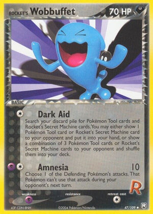 Pokemon TCG - EX Team Rocket Returns - Rocket's Wobbuffet - 47/109 - Reverse Holofoil