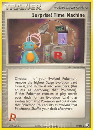 Pokemon TCG - EX Team Rocket Returns - Surprise! Time Machine - 91/109