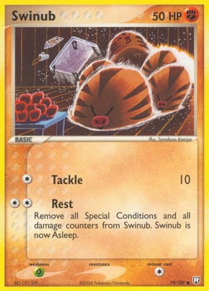 Pokemon TCG - EX Team Rocket Returns - Swinub - 79/109