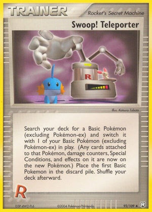 Pokemon TCG - EX Team Rocket Returns - Swoop! Teleporter - 92/109 - Reverse Holofoil
