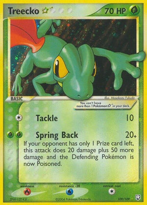 Pokemon TCG - EX Team Rocket Returns - Treecko Star - 109/109 - Holofoil