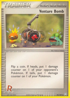 Pokemon TCG - EX Team Rocket Returns - Venture Bomb - 93/109