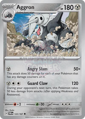 Pokemon TCG - SV06: Twilight Masquerade - Aggron - 122/167