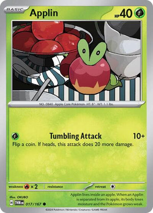 Pokemon TCG - SV06: Twilight Masquerade - Applin - 017/167