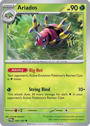 Pokemon TCG - SV06: Twilight Masquerade - Ariados - 005/167