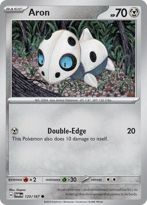 Pokemon TCG - SV06: Twilight Masquerade - Aron - 120/167
