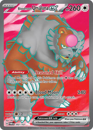 Pokemon TCG - SV06: Twilight Masquerade - Bloodmoon Ursaluna ex - 202/167 - Holofoil