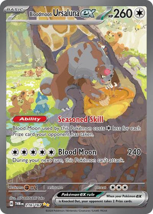 Pokemon TCG - SV06: Twilight Masquerade - Bloodmoon Ursaluna ex - 216/167 - Holofoil