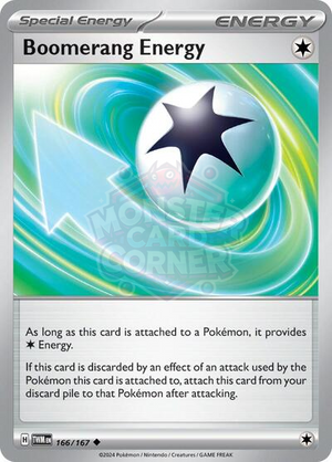 Pokemon TCG - SV06: Twilight Masquerade - Boomerang Energy - 166/167 - Reverse Holofoil