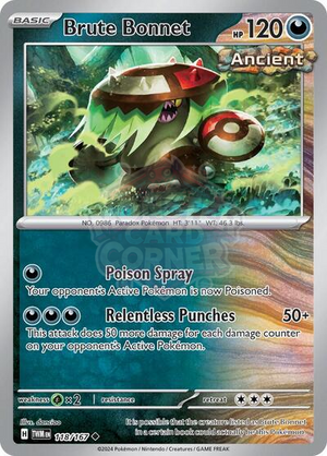 Pokemon TCG - SV06: Twilight Masquerade - Brute Bonnet - 118/167 - Reverse Holofoil