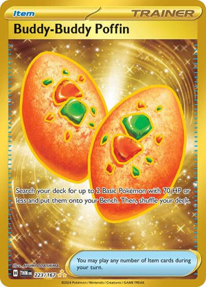 Pokemon TCG - SV06: Twilight Masquerade - Buddy-Buddy Poffin - 223/167 - Holofoil